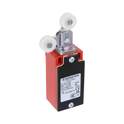 Bernstein AG GC Metal Body Limit Switch, 1NO/1NC, 10A, 240V, Double Roller Swing Lever, M20 Cable Entry, IP65