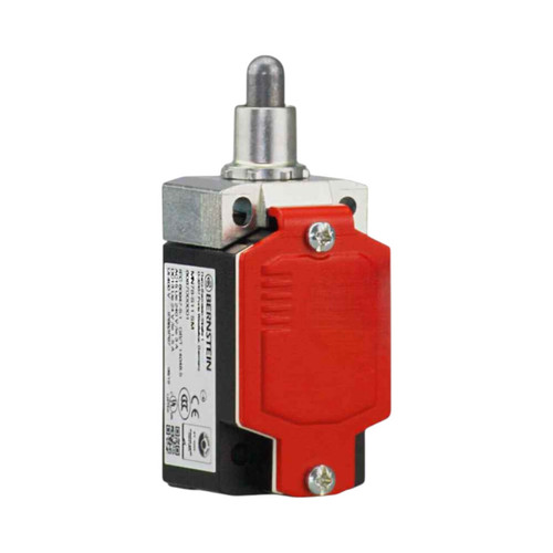 Bernstein AG MN78 Metal Body Limit Switch, 1NO/1NC, 5A, 240VAC/24VDC, Metal Plunger, M20 Cable Entry, IP67