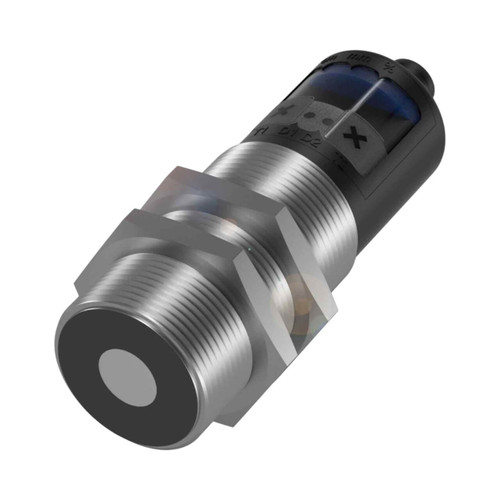 Balluff BUS Ultrasonic Sensor, M30, 65-600mm Range, Analog 0-10V/4-20mA, M12 5-Pin Connector, Stainless Steel