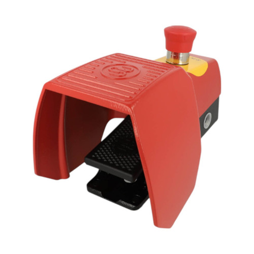 Bernstein AG F1 Series 1 Pedal Foot Switch with Protection Shroud and Emergency Stop, Snap Action, 1NO/1NC