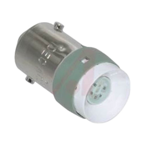 IDEC LSED LED Lamp, 12V AC/DC, Pure White, BA9s Base, for 22mm Illuminated Pushbuttons and Pilot Lights