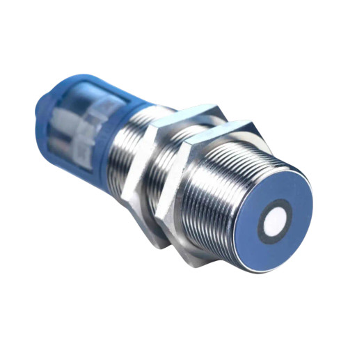 Microsonic mic+25 Ultrasonic Sensor, M30, 30-350mm Range, Analog 4-20mA/0-10V Output, 9-30V DC, LED Display