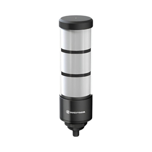 Werma RST56 Signal Tower, 24V DC, LED, Continuous, Green/Red/Yellow, M12 5-Pole Socket, 57 x 209mm
