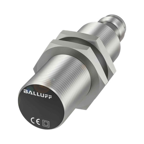 Balluff BES Inductive Proximity Sensor, M18, 8mm Range, PNP NC, M12 Male 3-pin Connector, 10-30V DC, IP68