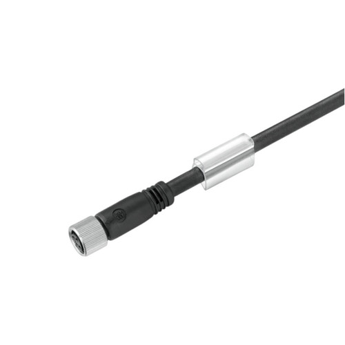 Weidmuller SAIL M8 Female Straight to Unterminated Sensor Actuator Cable, 4-pin, Unshielded, 10m, PUR Black