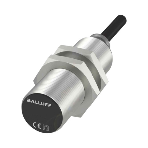 Balluff BES Inductive Proximity Sensor, M18, 8mm Range, PNP NO, 10m Cable, 10-30VDC, Flush Mount, 1300Hz, IP68