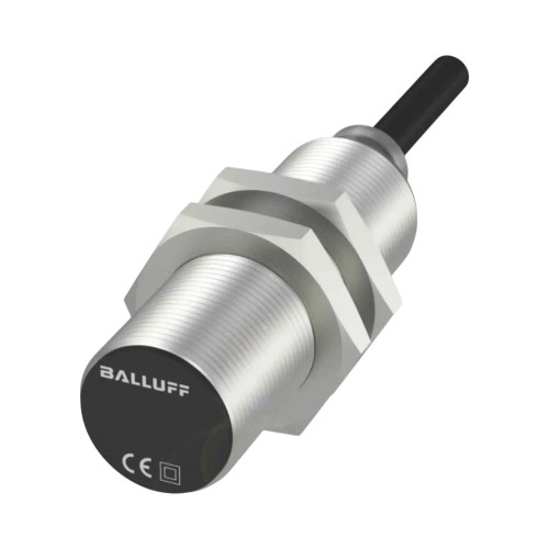 Balluff BES Inductive Proximity Sensor, M18, 8mm Range, PNP NO, 10m Cable, 10-30VDC, Flush Mount, 1300Hz, IP68