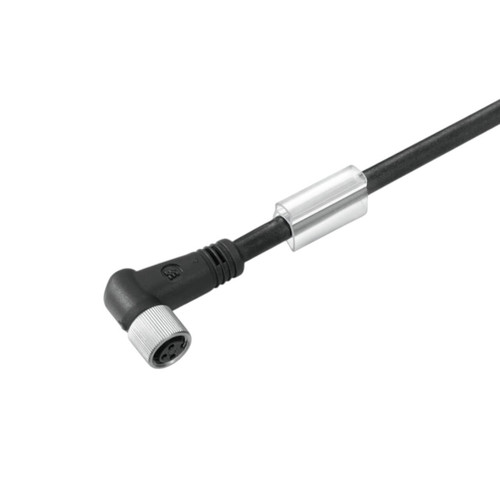 Weidmuller SAIL M8 Female Angled to Unterminated Sensor Actuator Cable, 3-pin, Unshielded, 10m, PUR Black