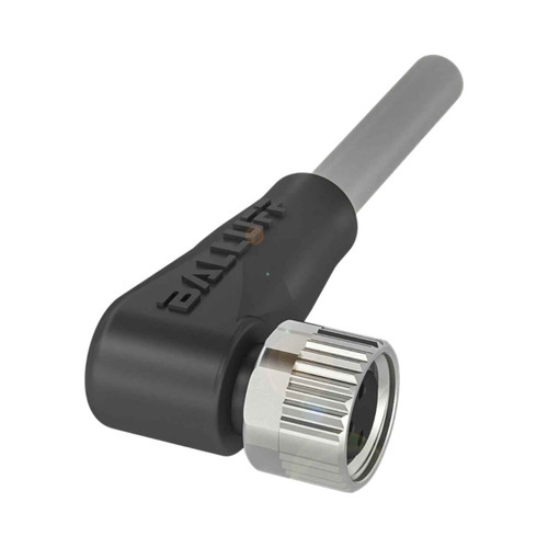 Balluff BCC Single-Ended Cable, M8 Female Angled, 3-Pin, A-Coded, 2m PVC Grey, Drag Chain Compatible, IP67