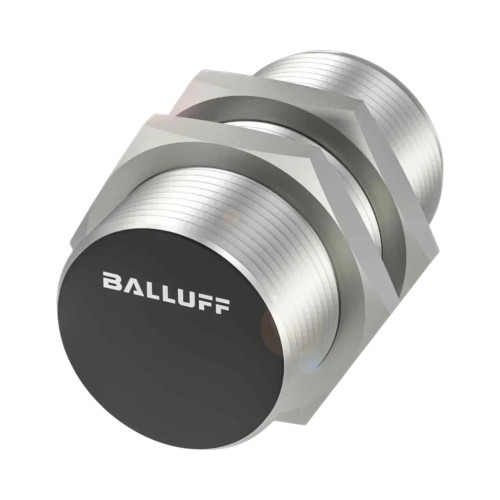 Balluff BES Inductive Proximity Sensor, M30, 15mm Range, PNP NO, M12 4-Pin Connector, 10-30V DC, Flush Mount