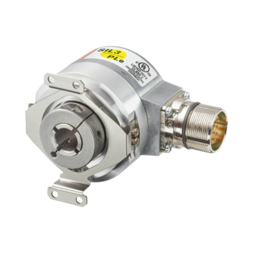 Kubler 5834FS3 Incremental Encoder, 12mm Hollow Shaft, 58mm, SinCos, 2048 PPR, 10-30V DC, M12 12-pin Connector
