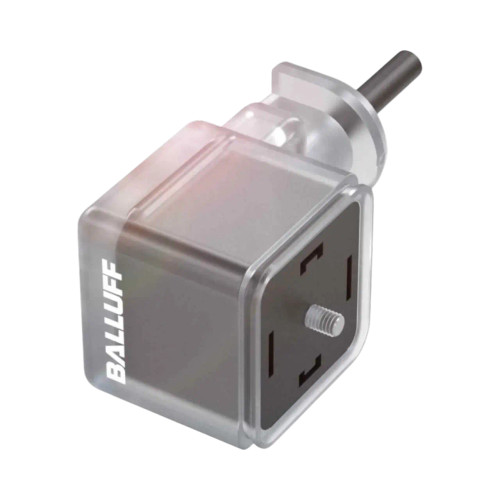 Balluff BCC Single-Ended Cable, A DIN-0°/180° Valve Connector with Suppressor Diode, 10m PUR Black, 24V, IP67