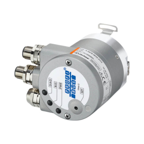 Kubler 5878 Absolute Singleturn Encoder, 12mm Hollow Shaft, PROFIBUS DP, 10-30V DC, 3x M12 Connectors
