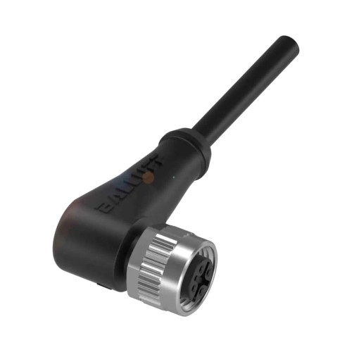 Balluff BCC Single-Ended Cable, M12 Female Angled, 5-Pin, A-Coded, 5m PUR Black, Drag Chain Compatible, IP67