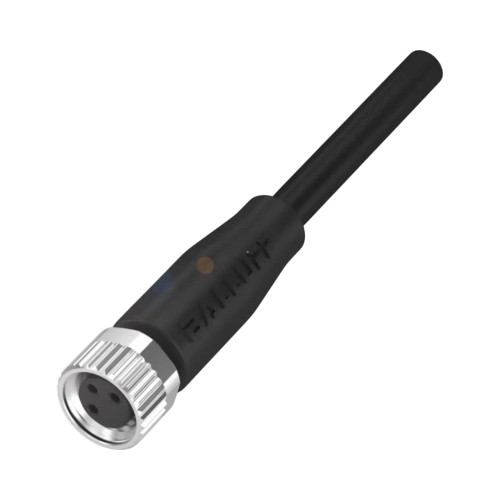 Balluff BCC Single-Ended Cable, M8 Female Straight, 3-Pin, A-Coded, 10m PUR Black, Unshielded, IP67/IP69K