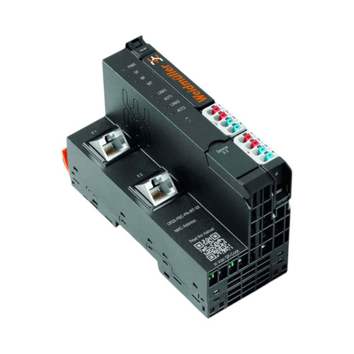 Weidmuller u-remote Fieldbus Coupler, PROFINET IRT+RT, 2x RJ45, Push-In Connection, Micro USB 2.0, TS 35