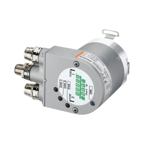 Kubler 5878 Absolute Singleturn Encoder, 12mm Hollow Shaft, 58mm, PROFINET, 16-bit, 10-30V DC, M12 Connector