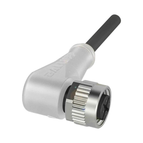 Balluff BCC Single-Ended Cable, M12 Female Angled, 5-Pin, A-Coded, 5m, Black, PNP NO/NC, Green/Yellow LED