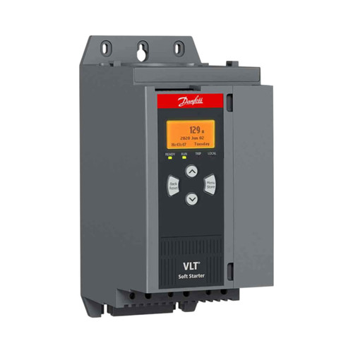 Danfoss MCD 600 Soft Starter, 86A, 200-525V AC, 3 Phase, 110/240V AC Control, IP20, Built-In Bypass Contactor