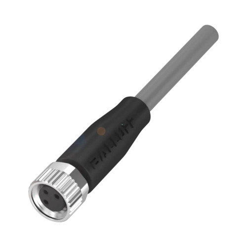 Balluff BCC Single-Ended Cable, M8 Female, 3-Pin, A-Coded, 5m, PVC Grey, 60V, 4A, Drag Chain Compatible