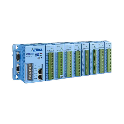 Advantech ADAM-5000/TCP 8-Slot Distributed DA&C System, Ethernet, Modbus/TCP, 2x RJ45, ARM 32-bit RISC CPU