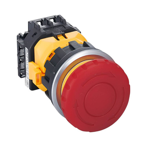 IDEC XN5E Emergency Stop Push Button, Red, 1NO 1NC, 22mm Hole Cutout