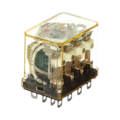 IDEC RH4B Compact Power Relay, 4PDT, 10A, 125V DC Coil, Plug-In Blade