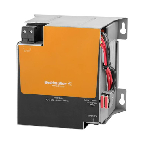 Weidmuller DURA ECO 7Ah Lead-Acid Battery Module for CP DC UPS Systems, 50A Output, 24V