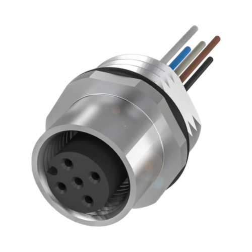 Balluff BCC M12 4-Pin Female Receptacle Connector, A-Coded, 0.5m Leads, IP68