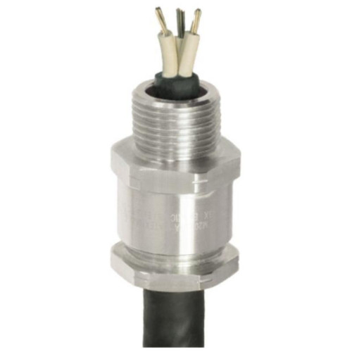 CMP A2F100 Cable Gland, M25, Nickel-Plated Brass, 11.1-19.9mm, Unarmoured, Ex d/e/ta, ATEX/IECEx