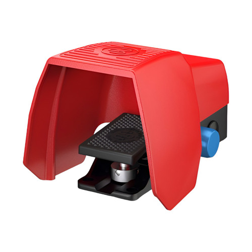 Bernstein F1-ZSDR UN 3-Position Safety Foot Switch, 1NC 2NO Contacts, Latching, IP67, Aluminum