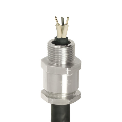 CMP A2F100 Cable Gland, M20, Nickel-Plated Brass, 7.0-13.5mm, Unarmoured, Ex d/e/ta, ATEX/IECEx