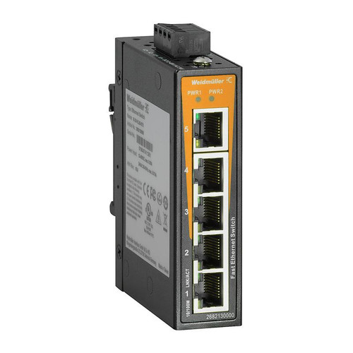 Weidmuller IE-SW-EL08-8TX Unmanaged Ethernet Switch, 8-Port 10