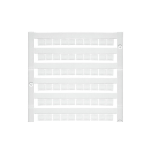 Weidmuller DEK 5/6 MC NE WS Terminal Marker, 5x6mm, White, Snap-On for Terminal Blocks, Blank, 200 per Card