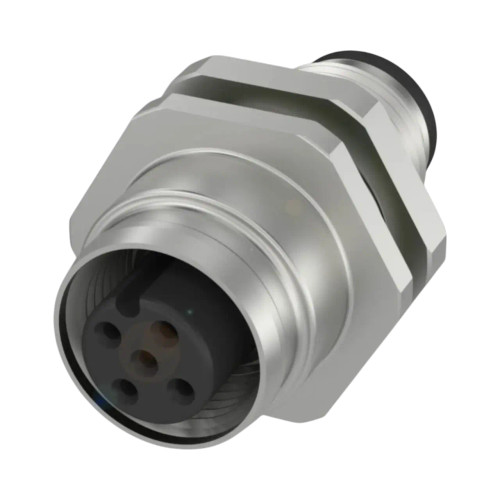 Balluff BCC M12 5-Pin A-Coded Bulkhead Connector, Female to Male, IP67