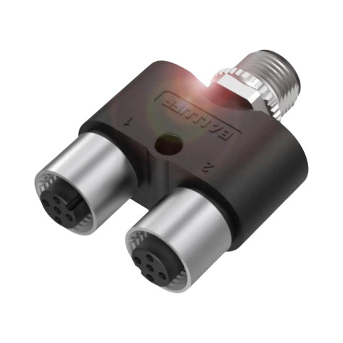 Balluff BCC M12 5-Pin A-Coded T-Splitter, 1 Male to 2 Female, IP67