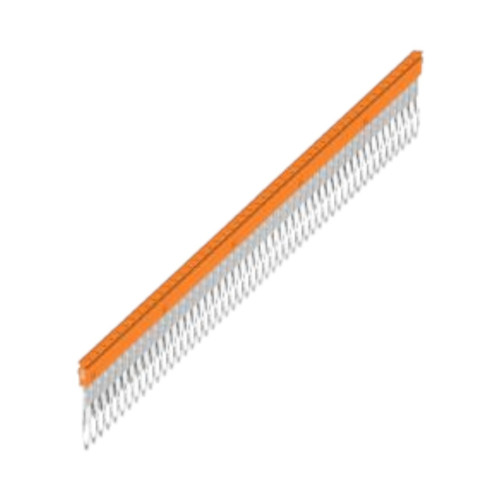 Weidmuller ZQV 2.5N/50 Cross-Connector for Terminal Blocks, 50 Poles, 2.5mm², 24A, Push In, Orange