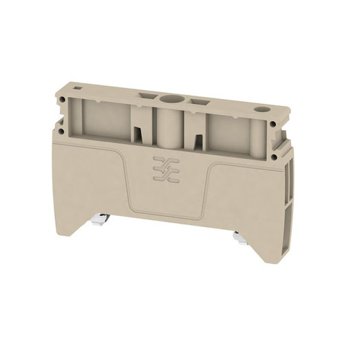 Weidmuller AEB 35 SC/1 End Bracket for Terminal Blocks, 8mm, Beige, TS 35 DIN Rail Mounted