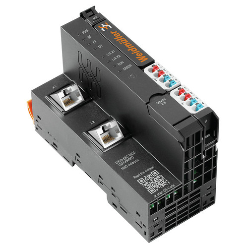 Weidmuller UR20 Remote I/O Fieldbus Coupler, Modbus TCP, 24V, IP20, Push-In Connection