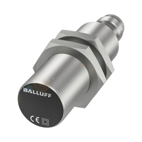 Balluff BES Inductive Proximity Sensor, M18, 2mm Range, PNP NO, M12 3-Pin Connector, 10-30V DC, Flush Mount