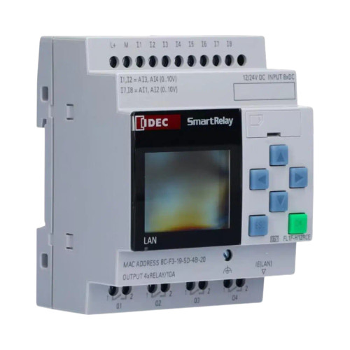 IDEC FL1F SmartRelay PLC, 12 I/O, 24V AC/DC, Analog Inputs, Relay