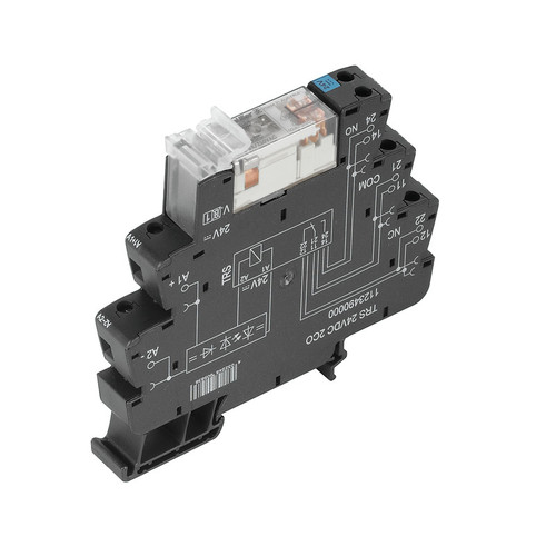 Weidmuller TRS Interface Relay Module, 24V DC, DPDT, 8A,  DIN Rail Mount