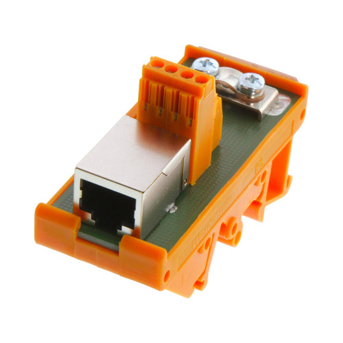 Weidmuller RS RJ45 Terminal Block Interface, 8-Pole, RJ45 to Screw Connection, 1.5A, 50V, TS 35