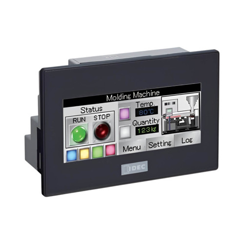 IDEC FT1A SmartAXIS Touch PLC, 12 I/O, 24V DC, Relay Outputs, Monochrome Display