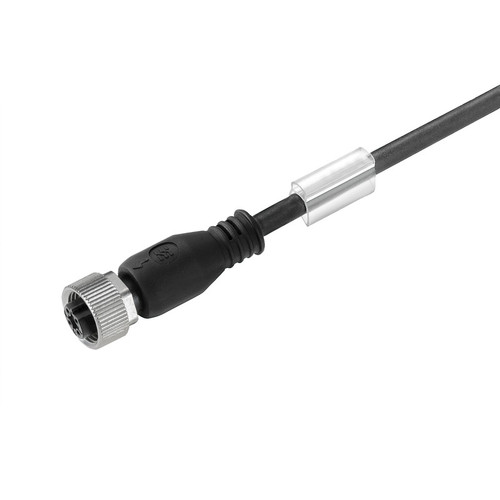 Weidmuller SAIL-M12BG-5-10U Sensor/Actuator Cable, M12 Female Straight, 5 Pole, 10m, PUR, 60V, 4A, Unshielded