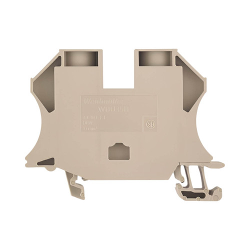 Weidmuller WDU 35N Feed-Through Terminal Block, 35mm², 125A, 500V, Screw Connection, Beige, TS 35
