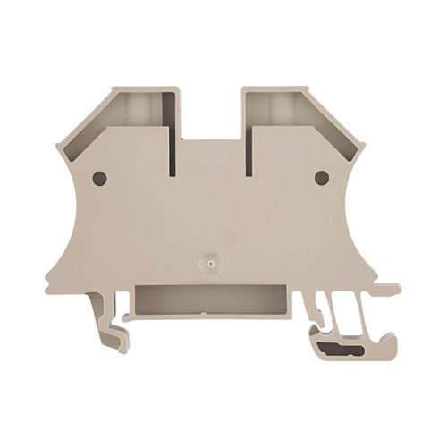 Weidmuller WDU 16N Terminal Block, 16mm², 76A, 690V, Screw Connection, Beige, DIN Rail Mount