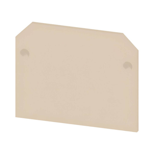 Weidmuller AP End Plate, Beige, Polyamide, Snap-On for SAK 2.5/AST 3/4 Terminal Blocks