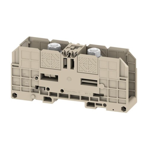 Weidmuller WFF 70 Feed-Through Terminal Block, 70mm², 1000V, 192A, Bolt/Screw Connection, Beige, TS 35