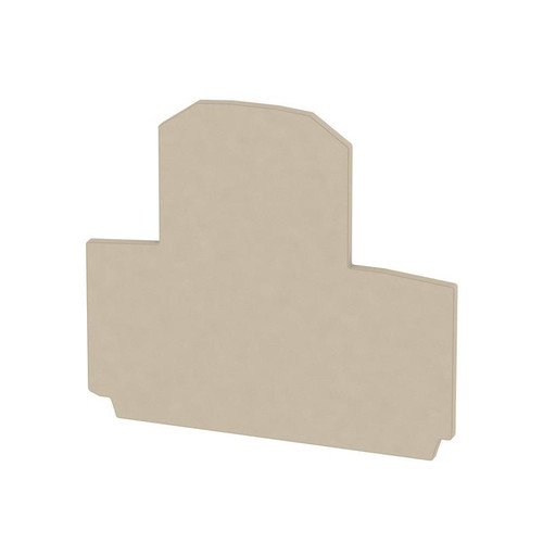 Weidmuller WAP End Plate, Beige, 1.5mm, Snap-On for WDK 2.5/4N Double-Level Terminal Blocks